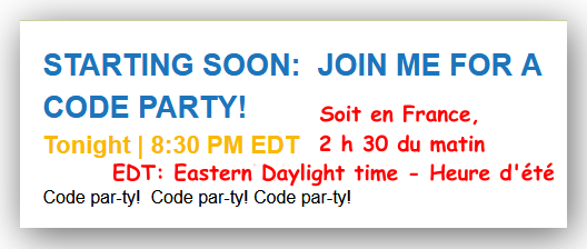 Startng Soon rendez-vous.image