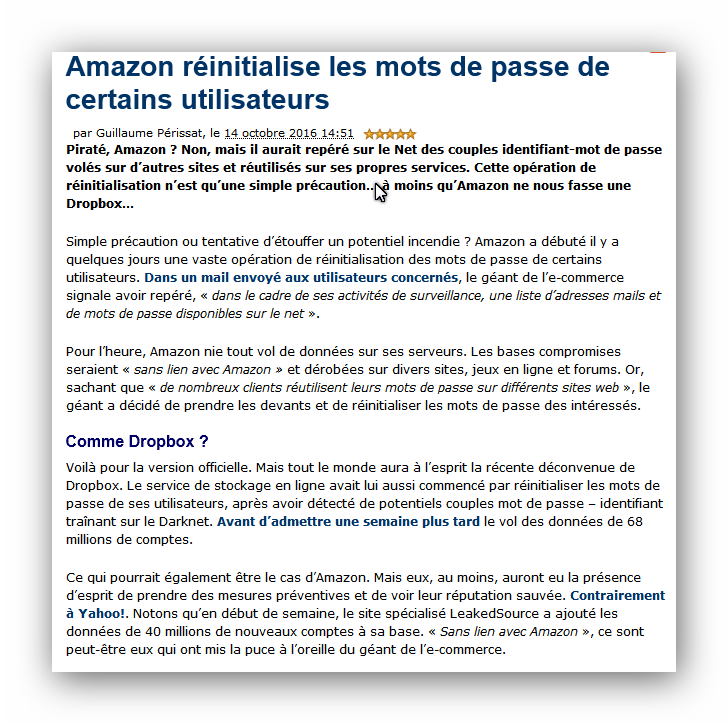 Article de l'informaticien.com