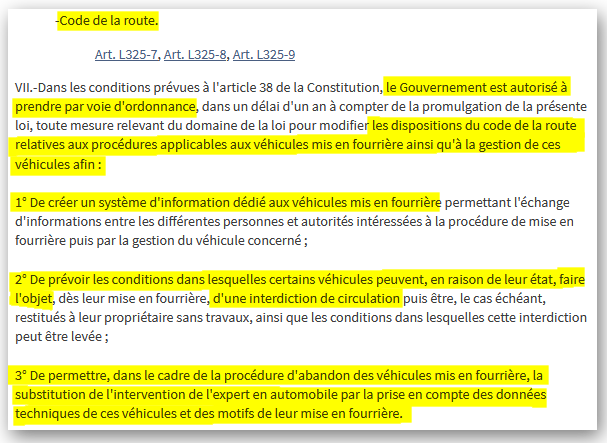 Loi LOM titre 5 loi LOM article 98