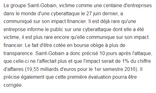 Article du monde de l'informatique