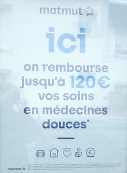 affiche annonçant jusqu'à 120 € de remboursement