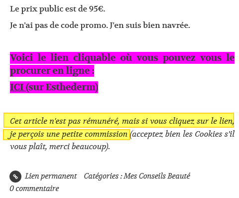 justification de la presque non rémunération
